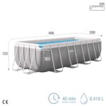 Intex Frame Frame Pool Outdoor Massage LED Wellness Spa Garten Jacuzzi Entspannung – Bild 4