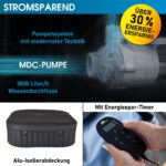 MSpa Aufblasbarer Whirlpool 224cm 4-8 Personen Outdoor Massage LED Wellness Garten Jacuzzi Entspannung – Bild 8