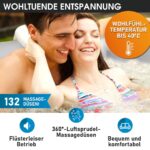 MSpa Aufblasbarer Whirlpool 224cm 4-8 Personen Outdoor Massage LED Wellness Garten Jacuzzi Entspannung – Bild 5