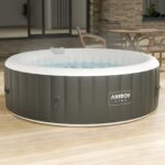 Premium Aufblasbarer Whirlpool 208cm 6 Personen Outdoor Massage LED Wellness Spa Garten Jacuzzi Entspannung