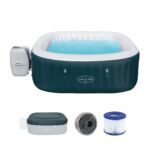 Premium Aufblasbarer Whirlpool Outdoor Massage LED Wellness Spa Garten Jacuzzi Entspannung – Bild 3