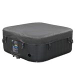 Premium Aufblasbarer Whirlpool 154x154cm 4 Personen Outdoor Massage LED Wellness Spa Garten Jacuzzi Entspannung – Bild 5