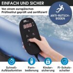 MSpa Aufblasbarer Whirlpool 224cm 4-8 Personen Outdoor Massage LED Wellness Garten Jacuzzi Entspannung – Bild 3