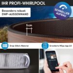 MSpa Duet Aufblasbarer Whirlpool 224cm 4-8 Personen Outdoor Massage LED Wellness Garten Jacuzzi Entspannung – Bild 3