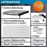 MSpa Oslo Aufblasbarer Whirlpool 180cm 6 Personen Outdoor Massage LED Wellness Garten Jacuzzi Entspannung – Bild 7