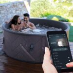 MSpa Mono Aufblasbarer Whirlpool 224cm 4-8 Personen Outdoor Massage LED Wellness Garten Jacuzzi Entspannung