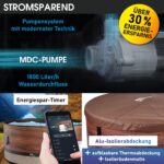MSpa Duet Aufblasbarer Whirlpool 224cm 4-8 Personen Outdoor Massage LED Wellness Garten Jacuzzi Entspannung – Bild 8