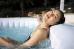 Premium Aufblasbarer Whirlpool Outdoor Massage LED Wellness Spa Garten Jacuzzi Entspannung – Bild 9