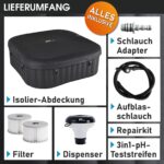 MSpa Aufblasbarer Whirlpool 224cm 4-8 Personen Outdoor Massage LED Wellness Garten Jacuzzi Entspannung – Bild 7