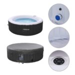 Premium Aufblasbarer Whirlpool 208cm 6 Personen Outdoor Massage LED Wellness Spa Garten Jacuzzi Entspannung – Bild 6