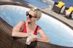 Premium Aufblasbarer Whirlpool Ø216x71cm Outdoor Massage LED Wellness Spa Garten Jacuzzi Entspannung – Bild 9