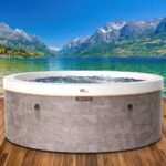 MSpa Cocoon Aufblasbarer Whirlpool 224cm 4-8 Personen Outdoor Massage LED Wellness Garten Jacuzzi Entspannung