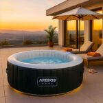 Premium Aufblasbarer Whirlpool 208cm 6 Personen Outdoor Massage LED Wellness Spa Garten Jacuzzi Entspannung – Bild 5