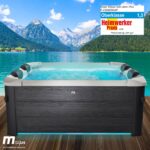 MSpa Oslo Aufblasbarer Whirlpool 180cm 6 Personen Outdoor Massage LED Wellness Garten Jacuzzi Entspannung – Bild 2