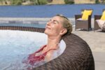 Premium Aufblasbarer Whirlpool Ø216x71cm Outdoor Massage LED Wellness Spa Garten Jacuzzi Entspannung – Bild 6
