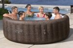 Premium Aufblasbarer Whirlpool Ø216x71cm Outdoor Massage LED Wellness Spa Garten Jacuzzi Entspannung – Bild 3
