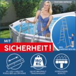 Premium Frame Frame Pool 122cm Outdoor Massage LED Wellness Spa Garten Jacuzzi Entspannung – Bild 7