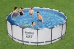 Premium Outdoor Spa 122cm Massage LED Wellness Garten Jacuzzi Entspannung – Bild 2